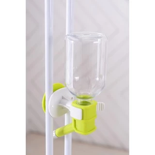 Boqi factory Pet Water Feeder ที่ให้น้ำแบบแขวนกรง เพียงหมุนขวดน้ำเข้าเกลียว สำหรับสุนัขและแมว GJ-02