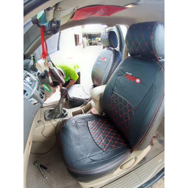 ชุดหุ้มเบาะ VIP 5D TOYOTA VIGO หุ้มเต็ม เข้ารูป ตรงรุ่น[ สีดำ-ด้ายแดง ] หุ้มเบาะ โตโยต้า วีโก้ มีกระเป๋าหลัง ราคา ถูกที่สุด ดีลบีเคเค แกลเลอรีภาพที่ 7