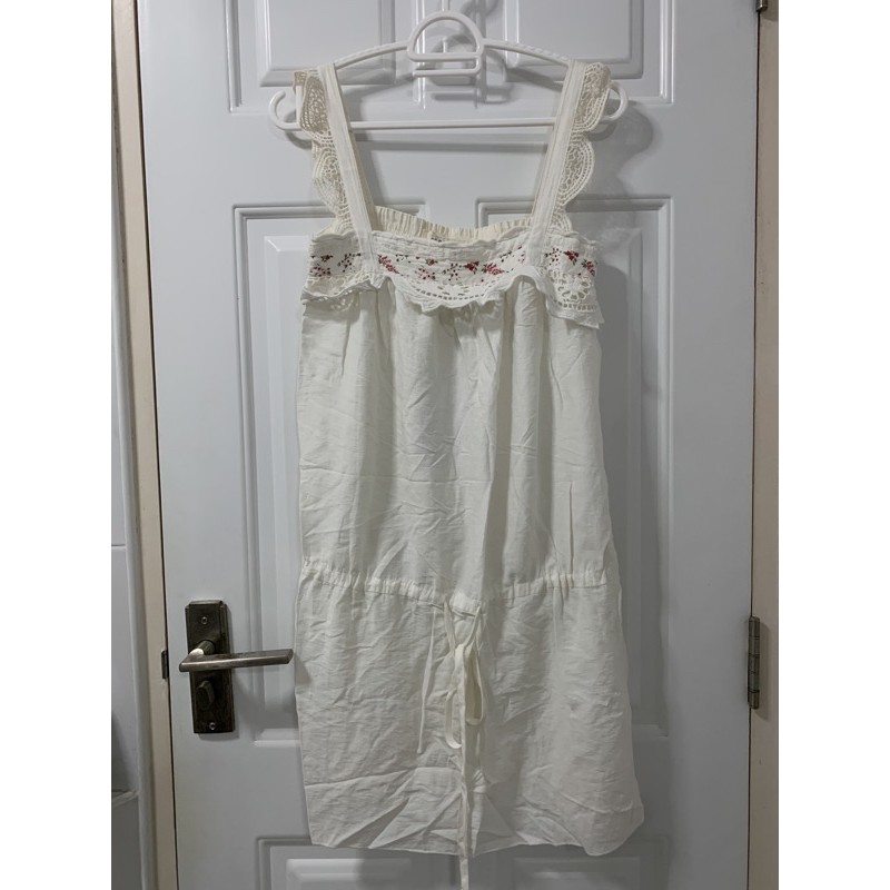 mini dress สีขาว CC-OO