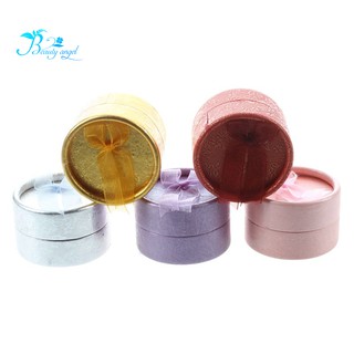 5Pcs Cardboard Round Jewelry Ring Necklace Earring Gift Package Case Box Display