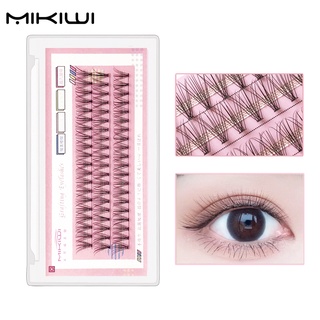 Mikiwi Self Grafting Eyelashes แต่ละคลัสเตอร์ขนตาขนตาปลอมธรรมชาติขนตาปลอม 0.1C 8-12mm