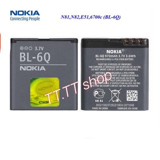 แบตเตอรี่ เดิม Nokia 6700 N81 N82 E51 6700C 7900 Classic  BL-6Q 970mAh