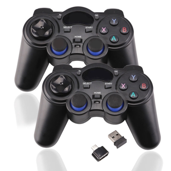ตัวควบคุม Gamepad：2 cs 2.4G Wireless Game Controller Gamead Joystick ...