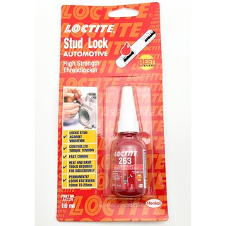 น้ำยาล็อคเกลียว LOCTITE 263 น้ำยาล็อคไทท์ Stud Lock High Strength Threadlocker 10 ml No.44129