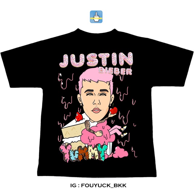 เสื้อยืด Justin Bieber T-shirt Bootleg