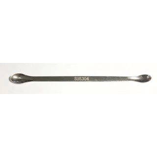 ช้อนตักสาร สแตนเลส Stainless Steel Spatula แบบ ช้อนข้างเดียว ช้อนสองข้าง ช้อนข้าง-พายข้าง ยาว 20cm
