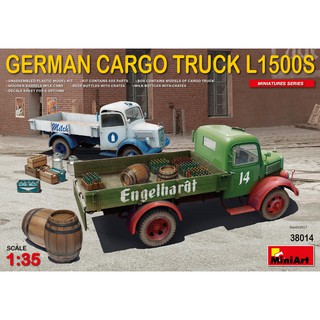 โมเดลรถบรรทุก MiniArt 1/35 MI38014 German Cargo Truck L1500S