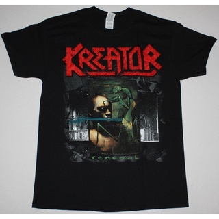 ขายดี เสื้อยืด พิมพ์ลาย KREATOR REAL THRASH DESTRUCTION SODOM DEATHROW EXUMER BLACK FOckmd70AGcncf32Size S-5XL