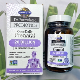 38% Sale!!! (Garden of Life®) Dr. Formulated Probiotics Once Daily Prenatal 30 Vegetarian Capsules โปรไบโอติก