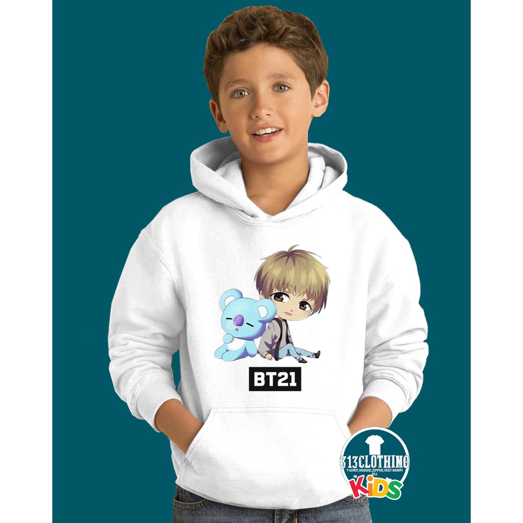 Bts BT21 Koya RM - เสื้อแจ็คเก็ตมีฮู้ดผ้า 313