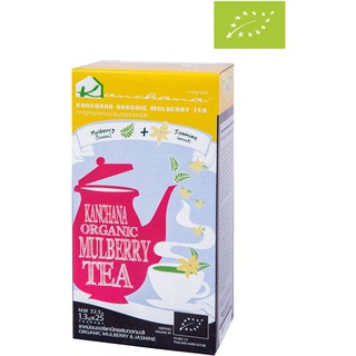 Kanchana Organic Mulberry Tea + Jasmine 25 Teabags กาญจนา ชาหม่อนออร์แกนิค ผสมดอกมะลิ 25 ซอง (32.5g)