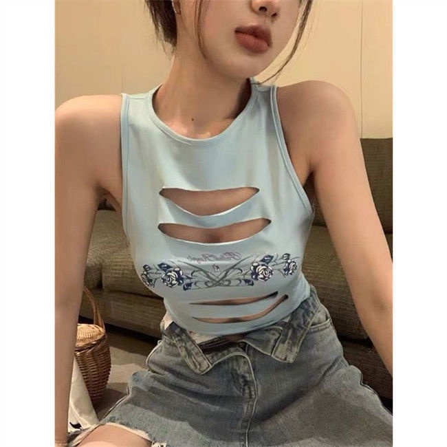 Toshow สลิงเสื้อกั๊กหญิงบริสุทธิ์เซ็กซี่แน่นเก๋ bottoming เสื้อฤดูร้อนหวานสาวร้อนแขนกุดสวมใส่