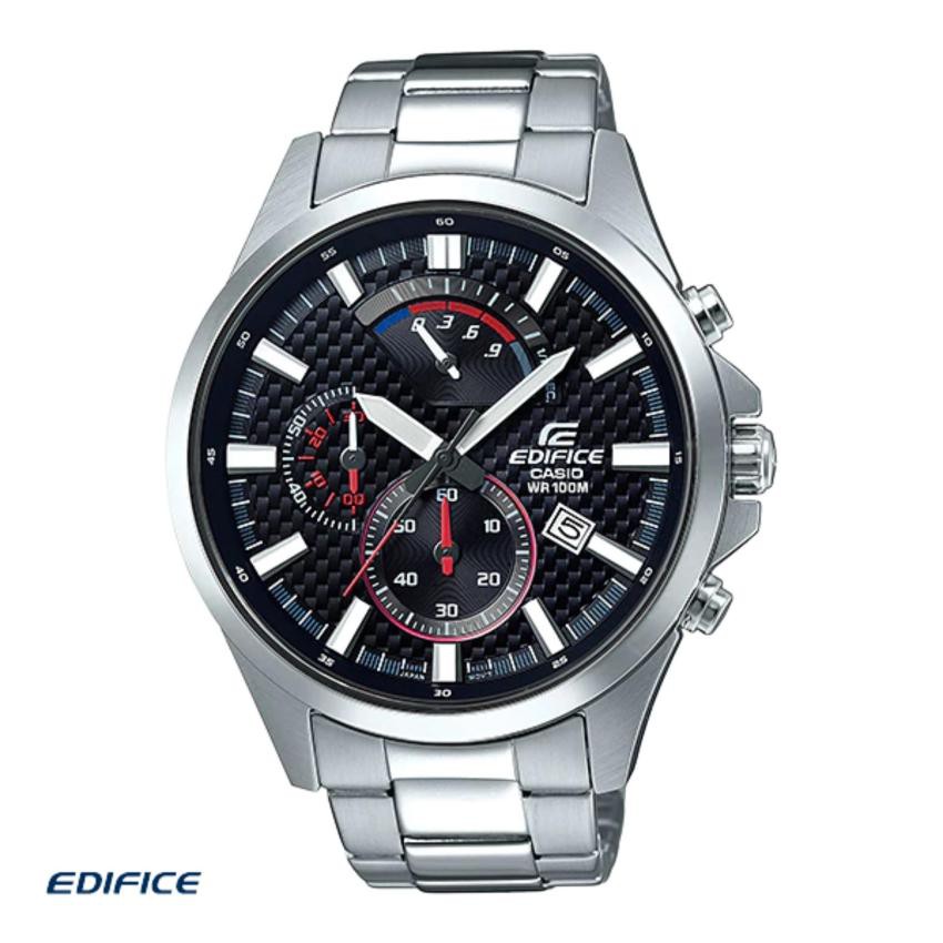 นาฬิกาข้อมือผู้ชาย Casio Edifice Chronograph สายสแตนเลส รุ่น EFV-530D-1
