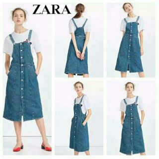 แท้100% ZARA เอี๊ยมยีนส์