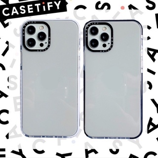 [Casetify] เคสโทรศัพท์ ชนิดซิลิโคน TPU แบบนิ่ม งานใสขอบขาว ขอบดำ (งานกล่อง)ใช้สำหรับไอโฟนทุกรุ่น