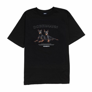ผ้าฝ้ายแท้HOMEBOY เสื้อยืดผู้ชายลาย DOBERMANS-3XL