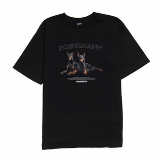 เสื้อยืดโอเวอร์ไซส์HOMEBOY เสื้อยืดผู้ชายลาย DOBERMANS-3XL