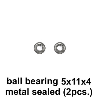 Ball bearing 5x11x4 metal sealed (2pcs.)