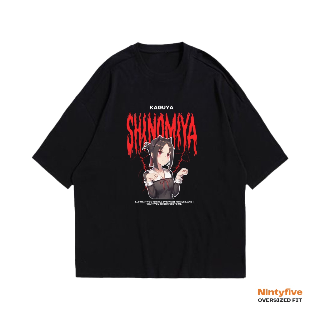 Kaguya Shinomiya Anime Kaguya เสื้อโอเวอร์ไซส์สไตล์เดียวกัน