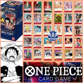 ใหม่!! One Piece Card Game ของแท้ จาก Bandai แบบ Single แยกใบ สีแดง เบอร์ 1-30 มี C , UC และ R Series Op-01 การ์ดวันพีช