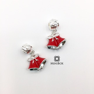 Red Bow Bell Charm