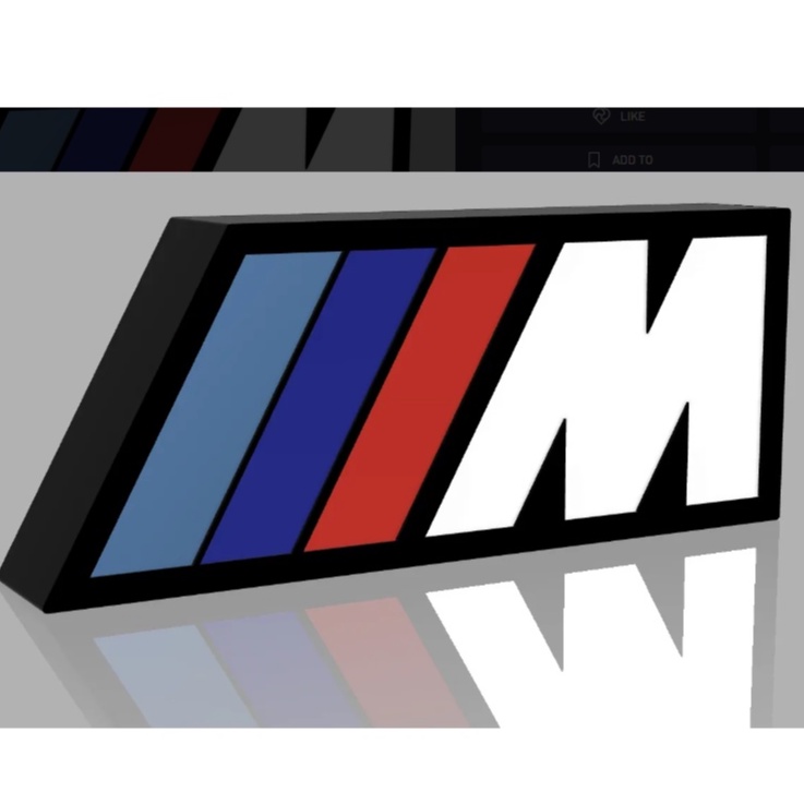 BMW M LIGHT LOGO USA โคมไฟ LED