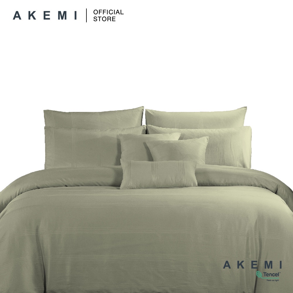 Akemi TENCELTM Touch Clarity 850TC ชุดแผ่นติดตั้ง - Aahil Sylvan Cream (King/Queen/Super Single)