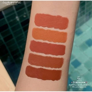Teayason ลิปสติก ลิปกลอส เนื้อแมตต์ กํามะหยี่ เซ็กซี่ กันน้ํา 5 ชิ้น/เซต