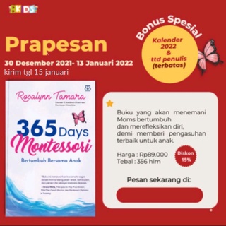 Montessori 365 วัน การเจริญเติบโตของเด็ก + โบนัส - Mizan (ของแท้ 100%)