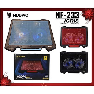 พัดลมโน๊ตบุ๊ค Nubwo Cooler Pad NF-233  2 ใบพัด โน้ตบุ๊ค 12-1…