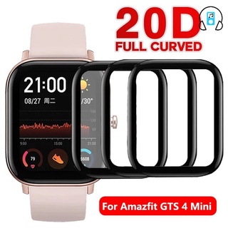 ฟิล์มกันรอยหน้าจอ แบบเต็มจอ สําหรับ Amazfit GTS 4 Mini ฟิล์มป้องกัน นิ่ม อุปกรณ์เสริมสมาร์ทวอทช์