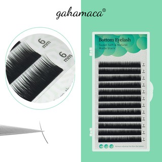 GAHAMACA  Bottom Lash ขนตาปลอม ขนมิงค์ 5-7 มม. J C Curl 0.7 0.10 แบบนุ่ม ดูเป็นธรรมชาติ สําหรับแต่งหน้า