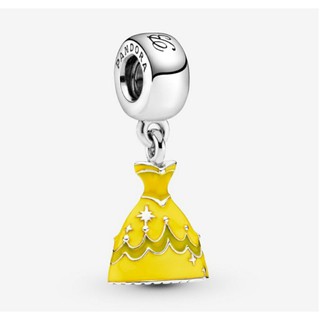 (พร้อมส่ง)*New*Pandora Disney Beauty and the Beast Belles Dress Dangle Charm