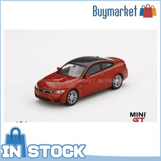 [ต้นฉบับ] Mini GT 1/64 BMW M4 (F82) Sakhur สีส้ม Rhd diecast