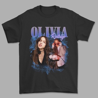 เสื้อยืดครอปเสื้อยืด ผ้าฝ้าย 100% พิมพ์ลายโปสเตอร์ Olivia Rodrigo สําหรับผู้ชายS-5XL