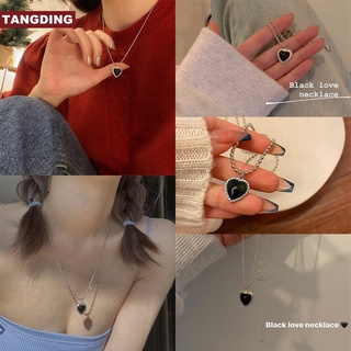 【Cod Tangding】สร้อยคอโซ่พร้อมจี้รูปกระดูกตัวละครเครื่องประดับแฟชั่นสตรี