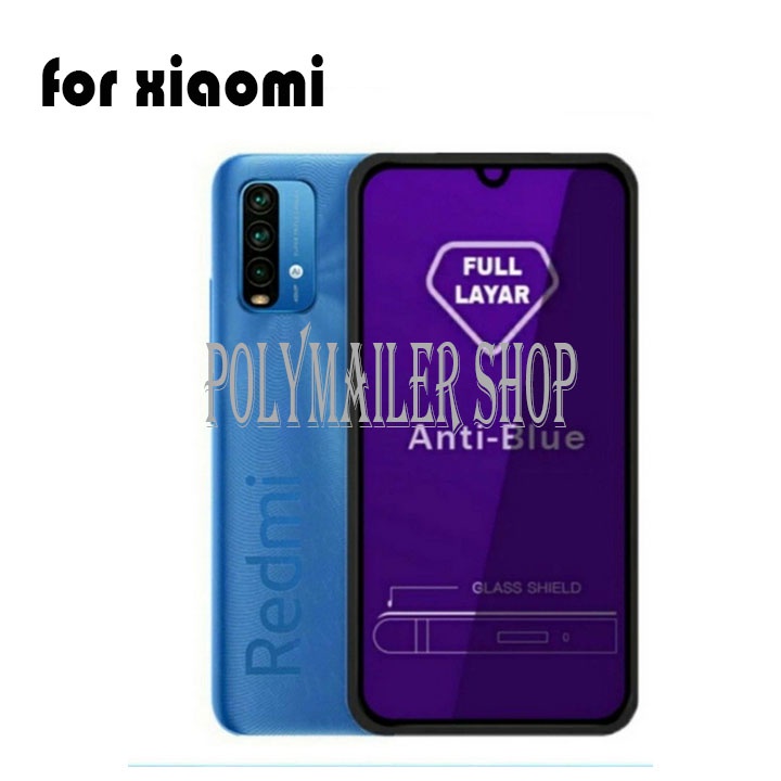 กระจกนิรภัย Bluray Anti Blue Light Full 10D 99D Xiaomi Redmi หมายเหตุ 10 10A 10S S 10pro 11 11S 11PR