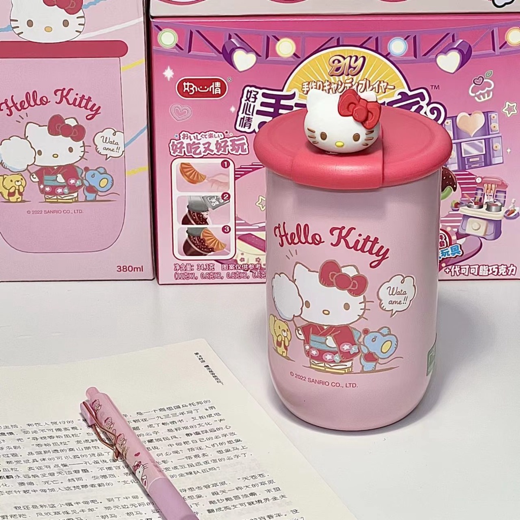 ขวดกาแฟสุญญากาศ ลายการ์ตูน hello Kitty Melody Cinnamon Dog น่ารัก พร้อม