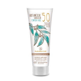 ครีมกันแดด Australian Gold Botanical Sunscreen Tinted Face SPF 50 RICH TO DEEP EXP 11/23