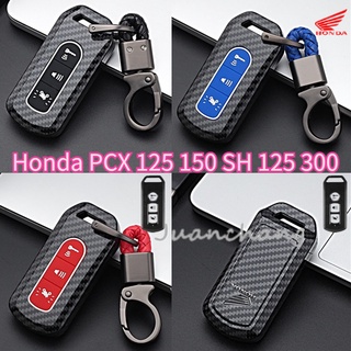 【Ready Stock】เคสกุญแจมอเตอร์คาร์บอน ABS 3 ปุ่ม สําหรับรถจักรยานยนต์ สกูตเตอร์ Honda PCX 125 150 SH125 SH300 2016 2017 2018 2019 2020 Super Cub 125 เคสกุญแจรถจักรยานยนต์คาร์บอนไฟเบอร์สําหรับ Honda Pcx Pcx 2016-2020 Adv Forza300 350