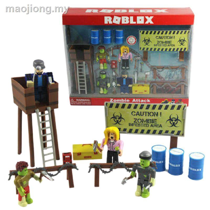 ฟิกเกอร์ Roblox Zombie Attack Action ของเล่นสําหรับเด็ก 21 ชิ้น ...