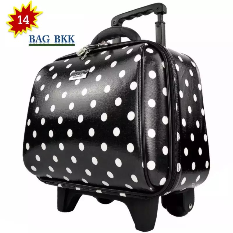 BAG BKK Luggage กระเป๋าเดินทางล้อลาก Wheal คุณภาพดี 14 นิ้ว 2 ล้อ Code F7719-14Dot

