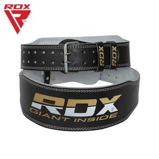 RDX เข็มขัดยกน้ำหนัก 4 นิ้ว หนังแท้