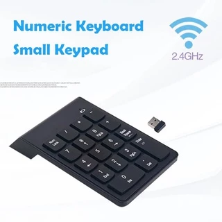 คีย์บอร์ดตัวเลขไร้สาย Numeric Mini Keypad 2.4G USB แป้นตัวเลข แป้นพิมพ์18ปุ่ม
