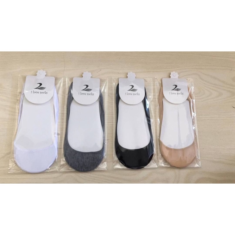 ถุงเท้าคัชชูเนื้อผ้ายืด ( ยกแพ็ค 12 คู่ 130 บาท )
