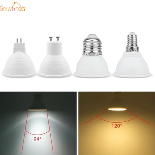 Gu10 MR16 E14 E27 หลอดไฟสปอตไลท์ LED พลาสติก อลูมิเนียม สีขาว สําหรับบ้าน