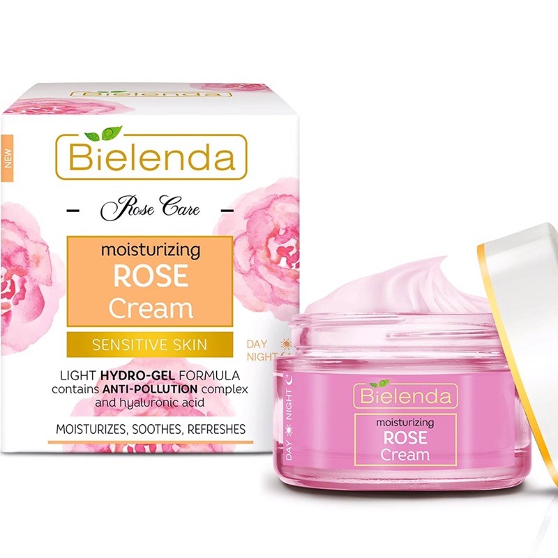 Bielenda Moisturizing Rose Cream 50 ml 🌷ทรีทเมนท์ครีมสำหรับผิวแพ้ง่าย