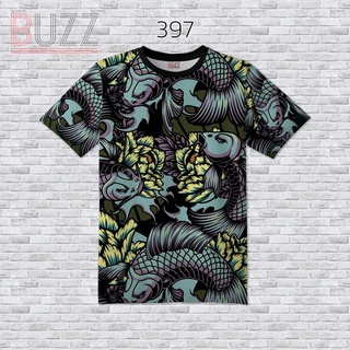 [S-4XL] เสื้อยืดแฟชั่น พิมพ์ลาย หน้า-หลัง ใส่ได้ทั้ง ชาย หญิง สาวอวบ อ้วน บิ๊กไซส์ BUZZ-397