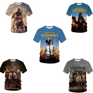 Czq# ชุดคอสเพลย์เสื้อยืดแขนสั้นสไตล์ฮาโลวีน Pubg