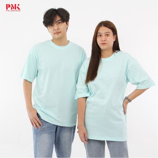 เสื้อยืดทนทาน Cotton100% Over Size สีเขียวมิ้น LTSO03 - PMK Polomaker